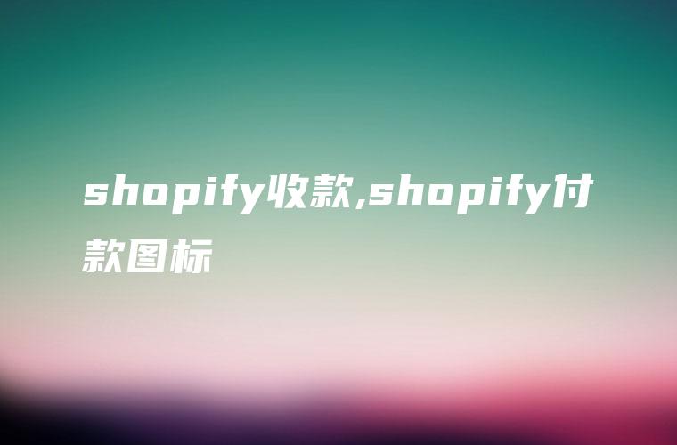 shopify收款,shopify付款图标
